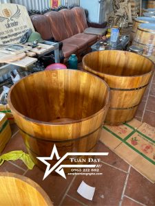 bán bồn tắm bằng gỗ
