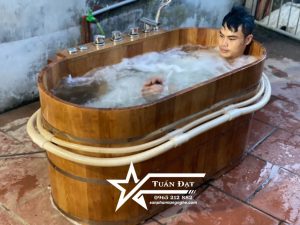 bồn tắm sục khí massage gỗ pomu bồn tắm sục khí massage gỗ pomu