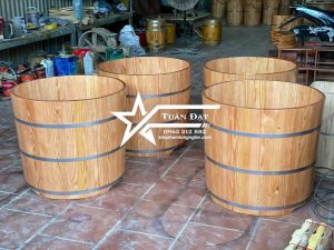 bồn tắm tròn gỗ thông bồn tắm tròn gỗ thông