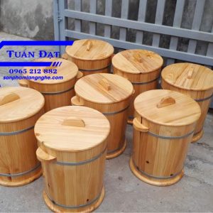 thùng đựng gạo tại xưởng sx