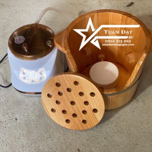 thùng xông hơi đầu gỗ thông