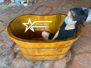 thùng tắm bằng gỗ pơ mu