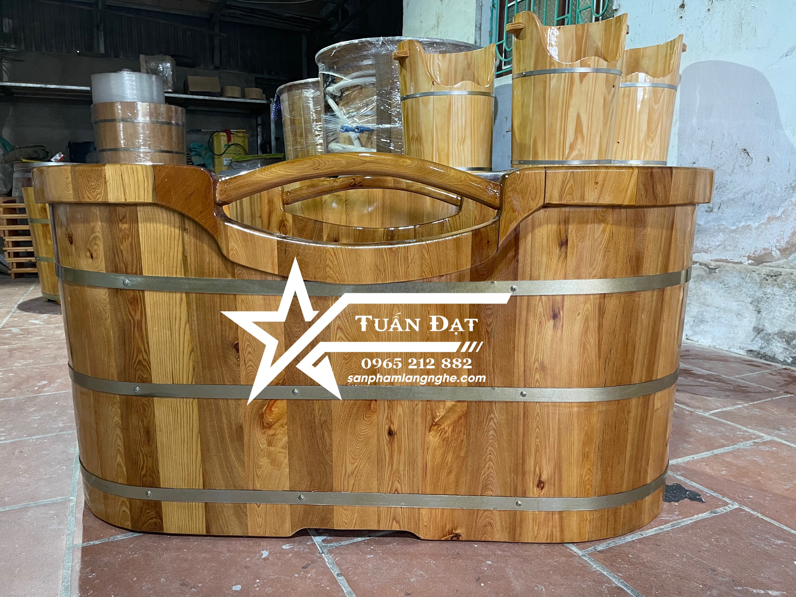 bon-tam-go-oval bồn tắm gỗ oval